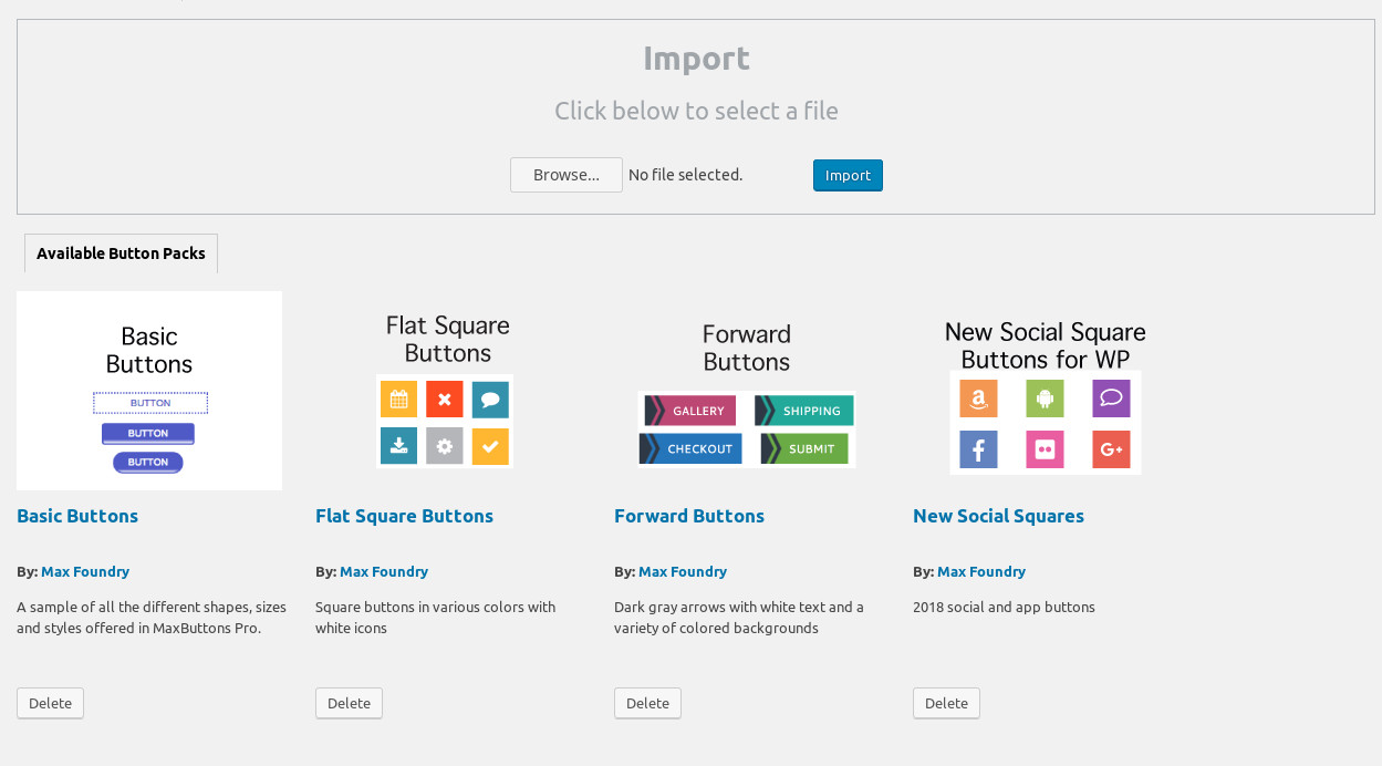 packing pro import list