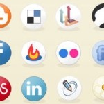 74 Social Media Circle Icons 