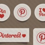 11 Pinterest Social Sticker Icons 