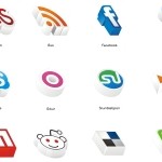 20 Amazing 3D Social Icons 