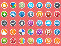 Circle Social Media Icons is