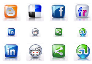 HD Social Media Buttons