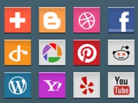 gorgeous social media icons in