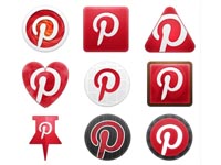 Free icons for Pinterest designed