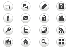 round-grayscale-web-buttons