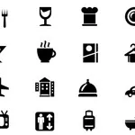 Free Icons: 20 Hotel and Restaurant Icons 