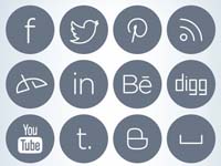 This free icons set includes
