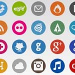 Free Icons: 30 Basic Social Icons 