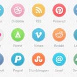 Free Icons: 35 Circle Social Icons 