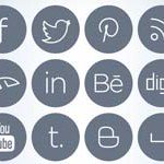 Free Icons: 20 Sleek Social Icons 