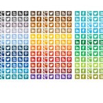 Free Icons: 1680 Square Social Media Icons 