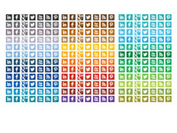 Free Icons for Facebook Twitter