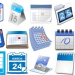 Free Icons: 22 Blue Calendar Icons 