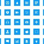 Free Icons: 200 Pixelistica Blue Icons 