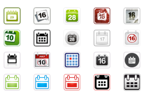 Calendar Icon Buttons