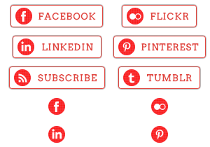 Red Check Social Buttons