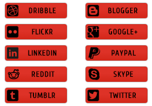 Red Social Buttons