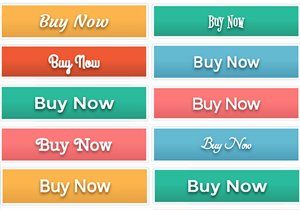 Colorful Fall Font Buttons