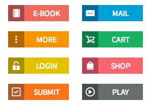Flat Web Buttons Pack 2