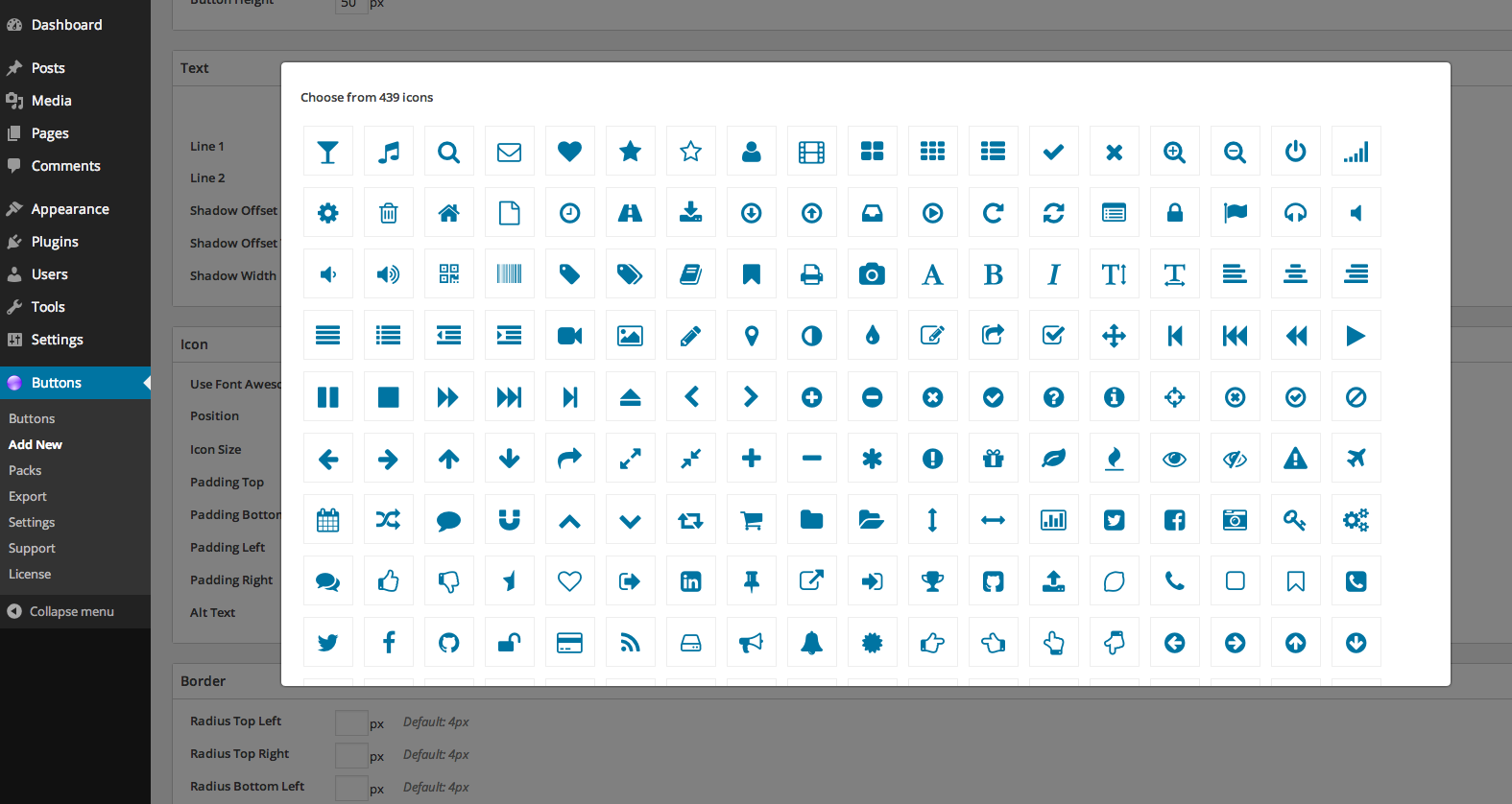 MaxButtons Pro with Font Awesome for WordPress icons