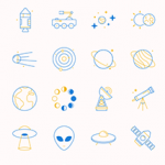 Astronomy and Space Icons 