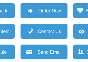 Flat Blue eCommerce Buttons