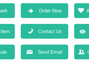 Flat Green eCommerce Buttons