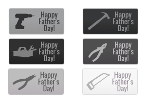 Happy Father’s Day Buttons 2
