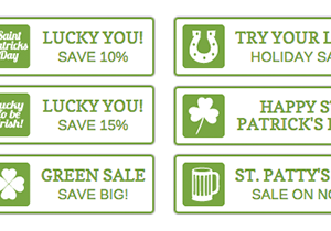 St. Patrick’s Day Promo Buttons