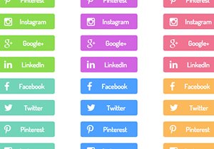 Spring Social Media Buttons