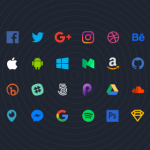 70 Flat Social Icons for Sketch 