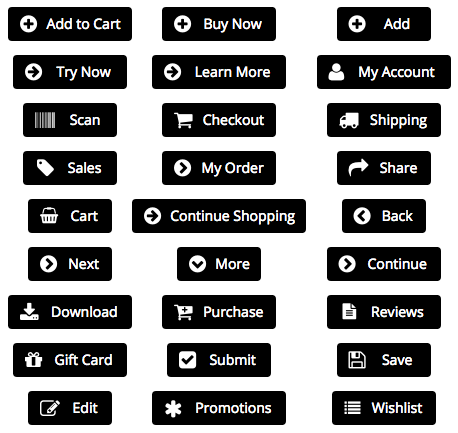 Black E-Commerce Buttons