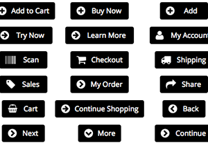 Black Ecommerce Buttons