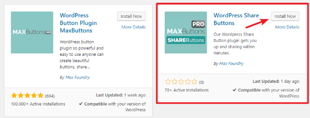 how to install wordpress share buttons