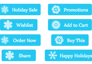 snowflake sale buttons
