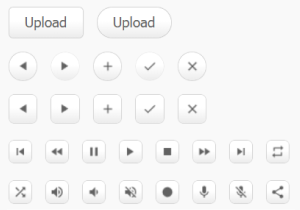 Multimedia Player Buttons Pack